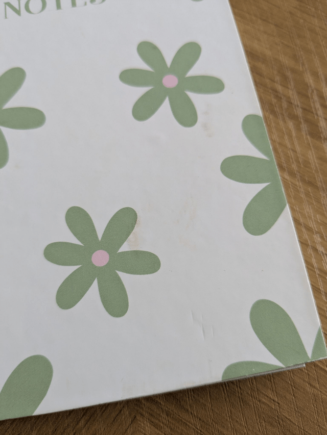 Carnet A6 Fleurs vertes - REF613