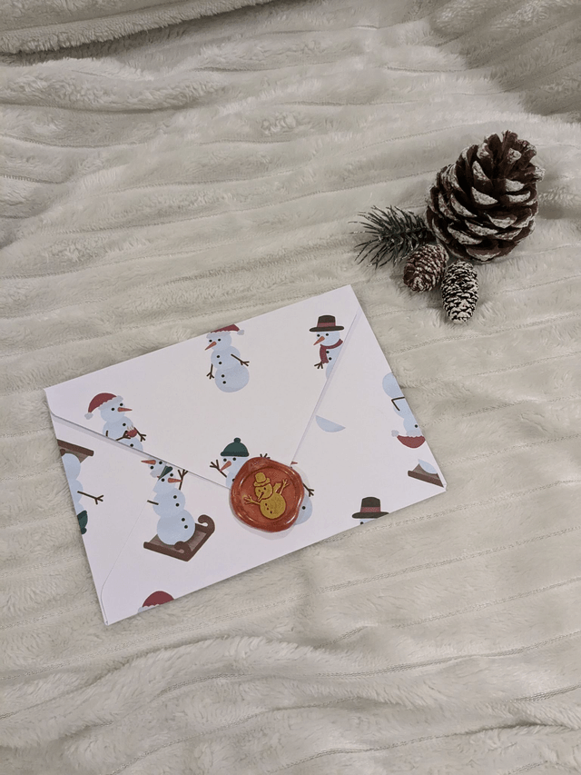 Carte de noël Bonhomme de neige